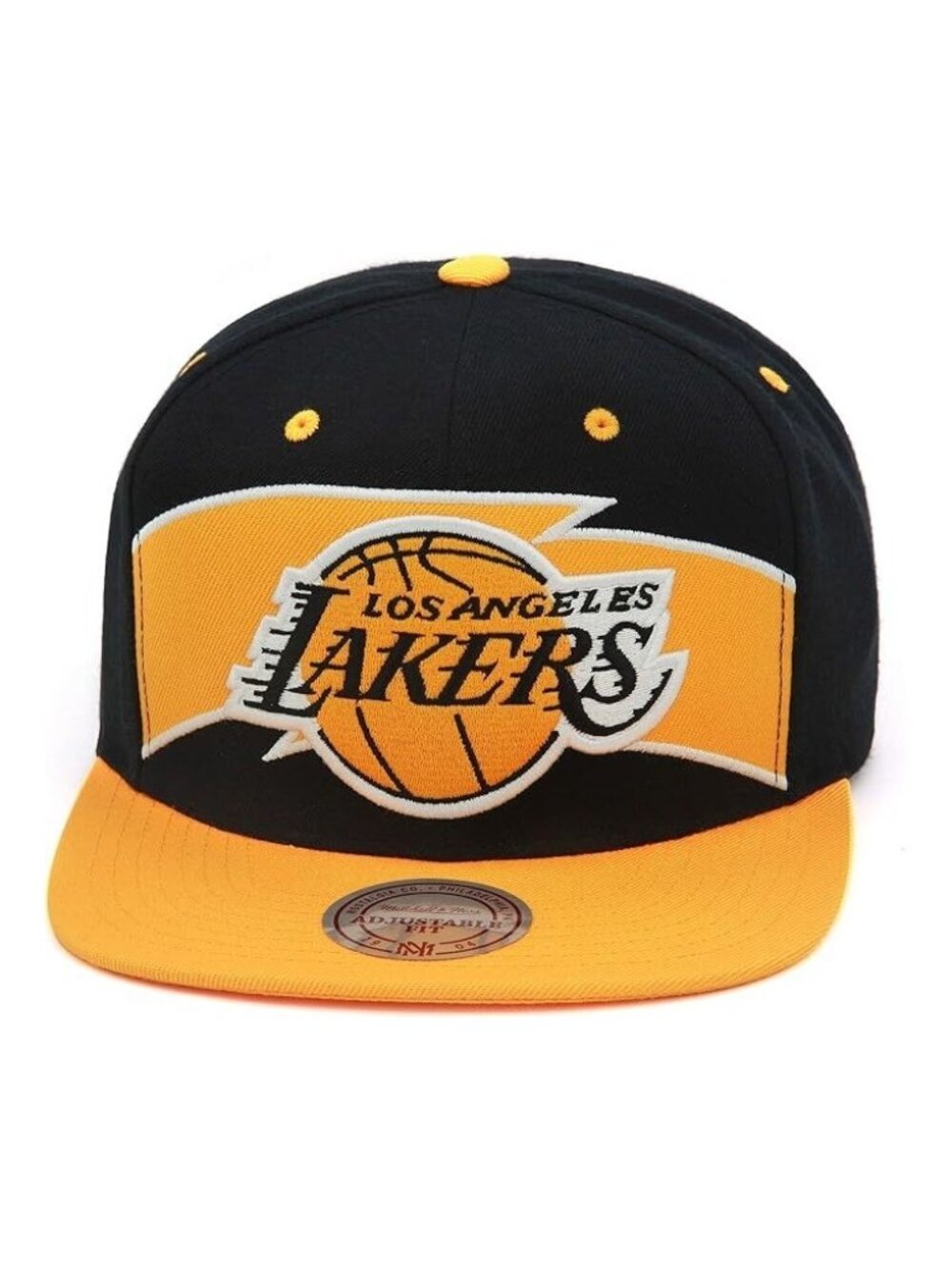 Mitchell & Ness Los Angeles Lakers Snapback Hat Black/Yellow Gold